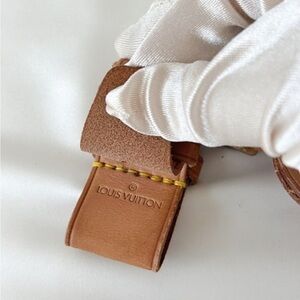 Authentic Leather LV Tag